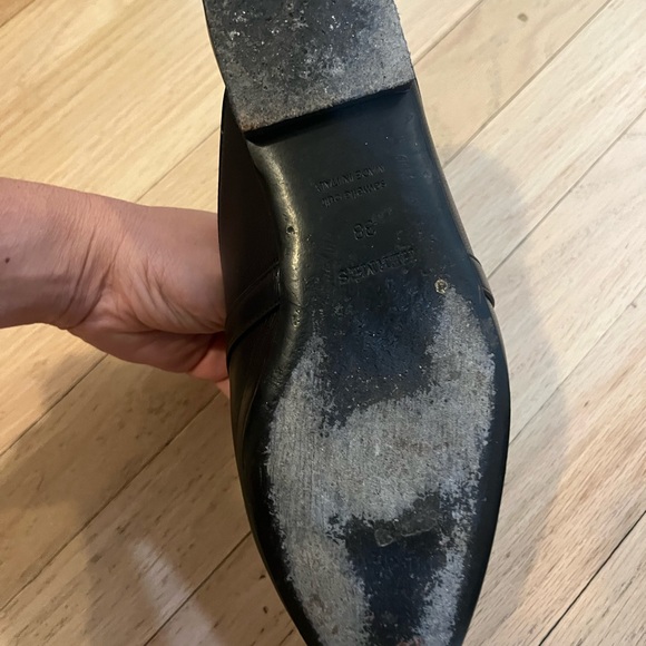 Black Hermes Kelly buckle oz Mules - Picture 3 of 8